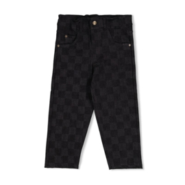 Sturdy jeans check grey denim 107