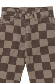The new little broek vondell taupe grey check 31