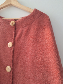 BADSTOF VEST DAMES KORT - DUSTY PEACH