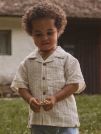 Lil' atelier blouse hagi coconut milk dusty blue 48