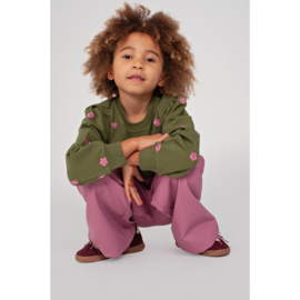 Jubel fake leather broek mauve 112