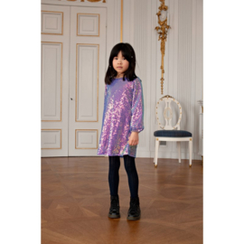 Jubel glitter jurk lilac 125