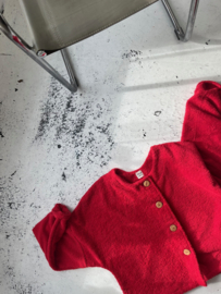 BADSTOF VEST DAMES KORT - RED