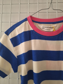 Compania fantastica streep shirt blauw wit 21