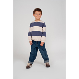 Sturdy sweater streep blue 111