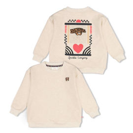 Jubel sweater off white melange 100