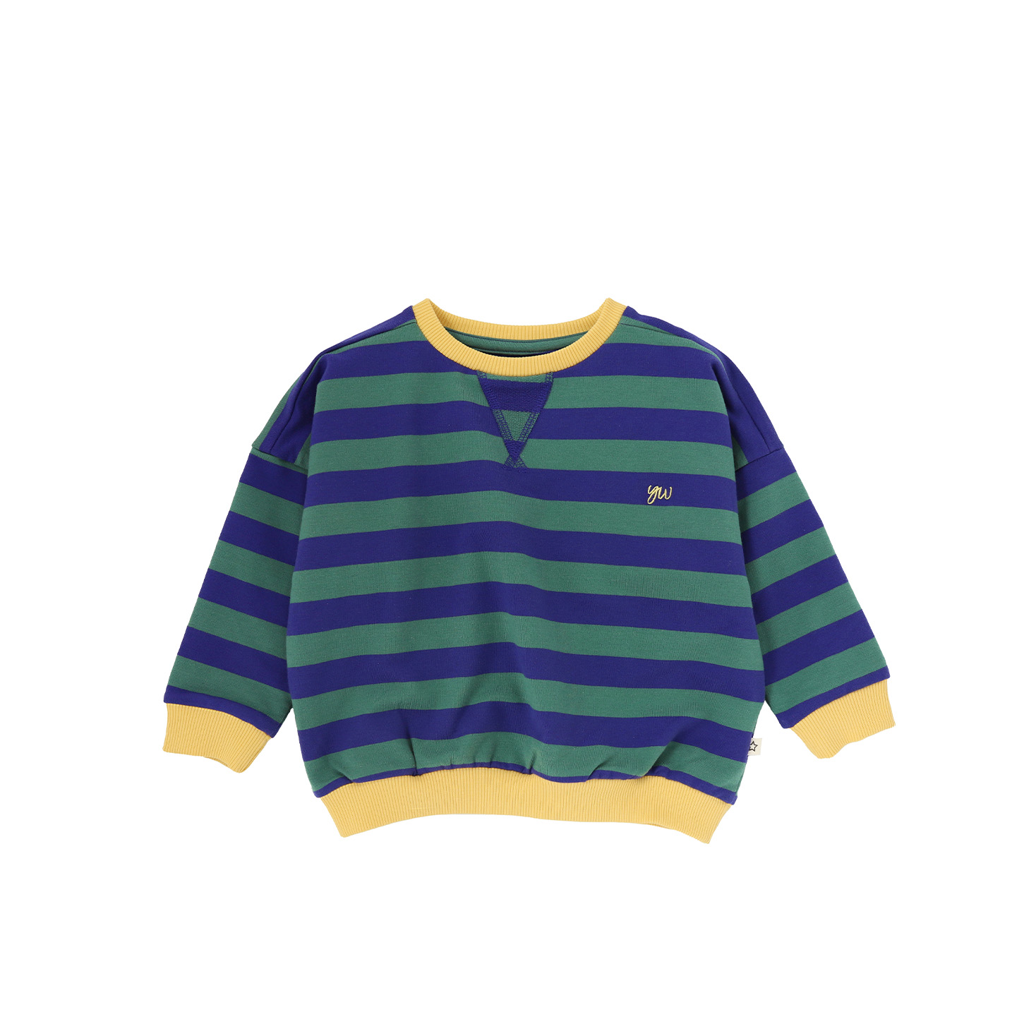 Your wishes mommy & me stripe sweater donker groen 46