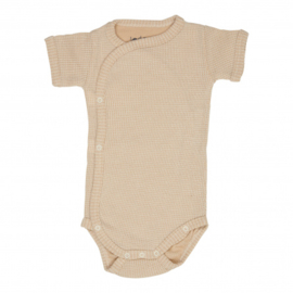 Lodger Wafel Romper Korte Mouw  Ivory 19