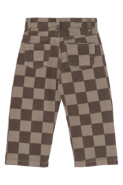 The new little broek vondell taupe grey check 31