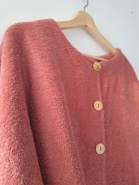 BADSTOF VEST DAMES KORT - DUSTY PEACH