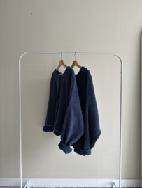 BADSTOF VEST DAMES KORT - JEANS