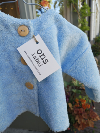 Badstof vestje - BABY BLUE