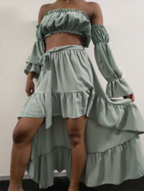 GODDESS Mint Green CO-ORD Set