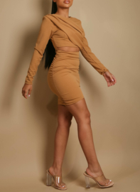 Honey  Ruched Mini Dress