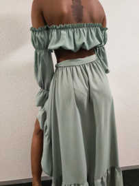 GODDESS Mint Green CO-ORD Set