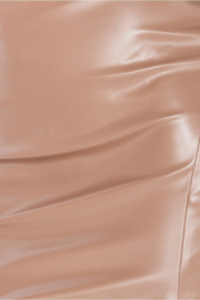Faux Leather Skirt Mocha