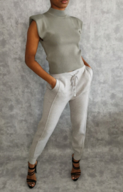 Ariana Padded Top Taupe