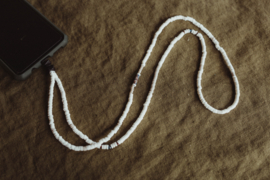Telefoonkoord Beige & Blue