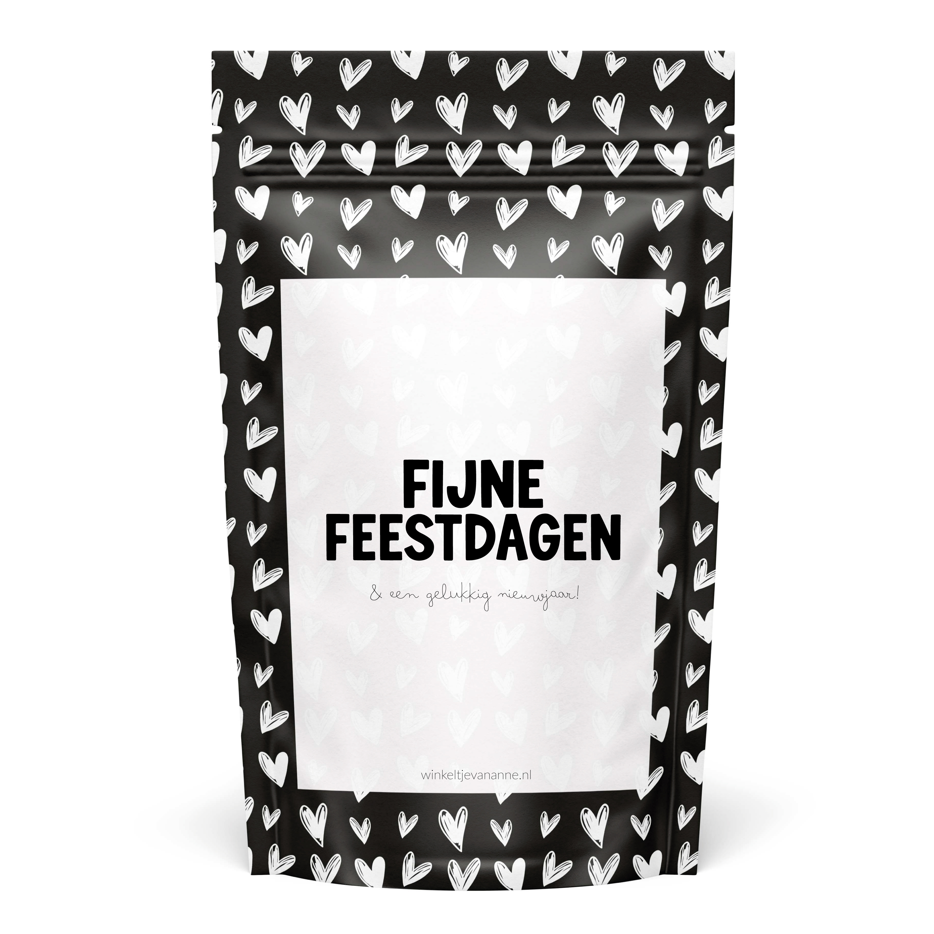 Sweeties | Hartjes snoepzak | Fijne feestdagen