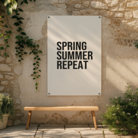 Tuinposter | 80 x 60 CM | Spring summer repeat