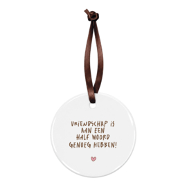 Kersthanger | Vriendschap | Brown