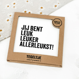 Tegeltje op Forex | In geschenkverpakking | Leuk leuker