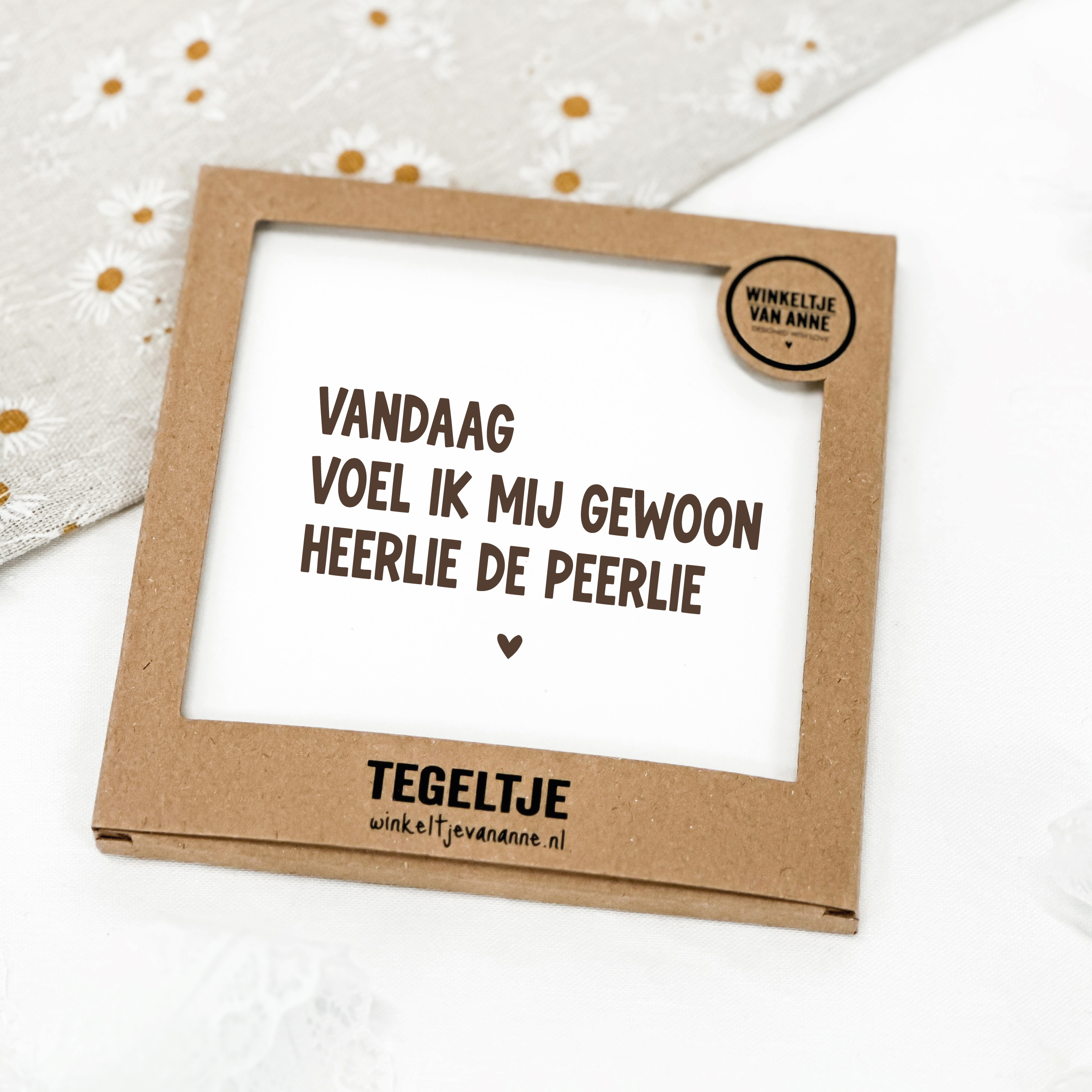 Tegeltje op Forex | In geschenkverpakking | Heerlie de peerlie