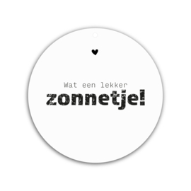 Muurcirkel Roundie | Wat een lekker zonnetje!