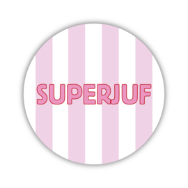 Onderzetter | Superjuf | Pink | 2 stuks