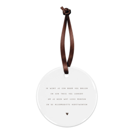 Kersthanger | Boom vol ballen | Brown