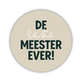 Onderzetter | Beste meester ever | Nature Greens | 2 stuks