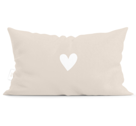 Buitenkussen | XXL | 60 x 40 CM | Nude hearts