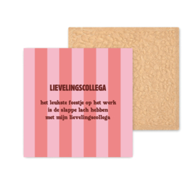 Kleurrijk tegeltje | Lievelingscollega | 11 CM