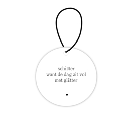 Mini roundie hanger | Schitter want de dag zit vol glitter