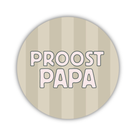 Onderzetter | Proost papa | Nature Greens | 2 stuks