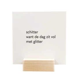 Quote blockie | Schitter | Wit