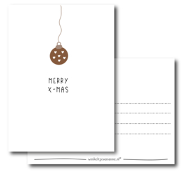 A6 kerstkaart | Merry XMAS