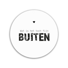 Muurcirkel Roundie | Wat is het toch fijn buiten