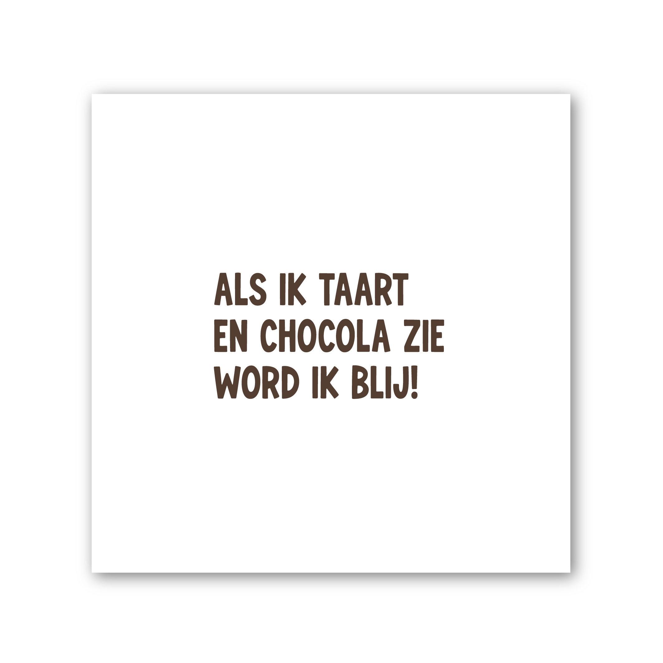Tegeltje op Forex | In geschenkverpakking | Taart en chocola