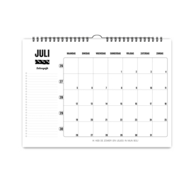 Maandkalender 2027 | A3