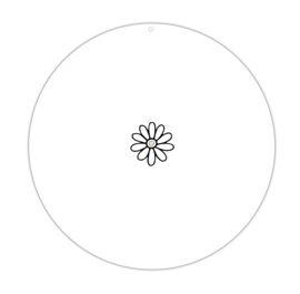 Muurcirkel | Roundie | Bloemetje
