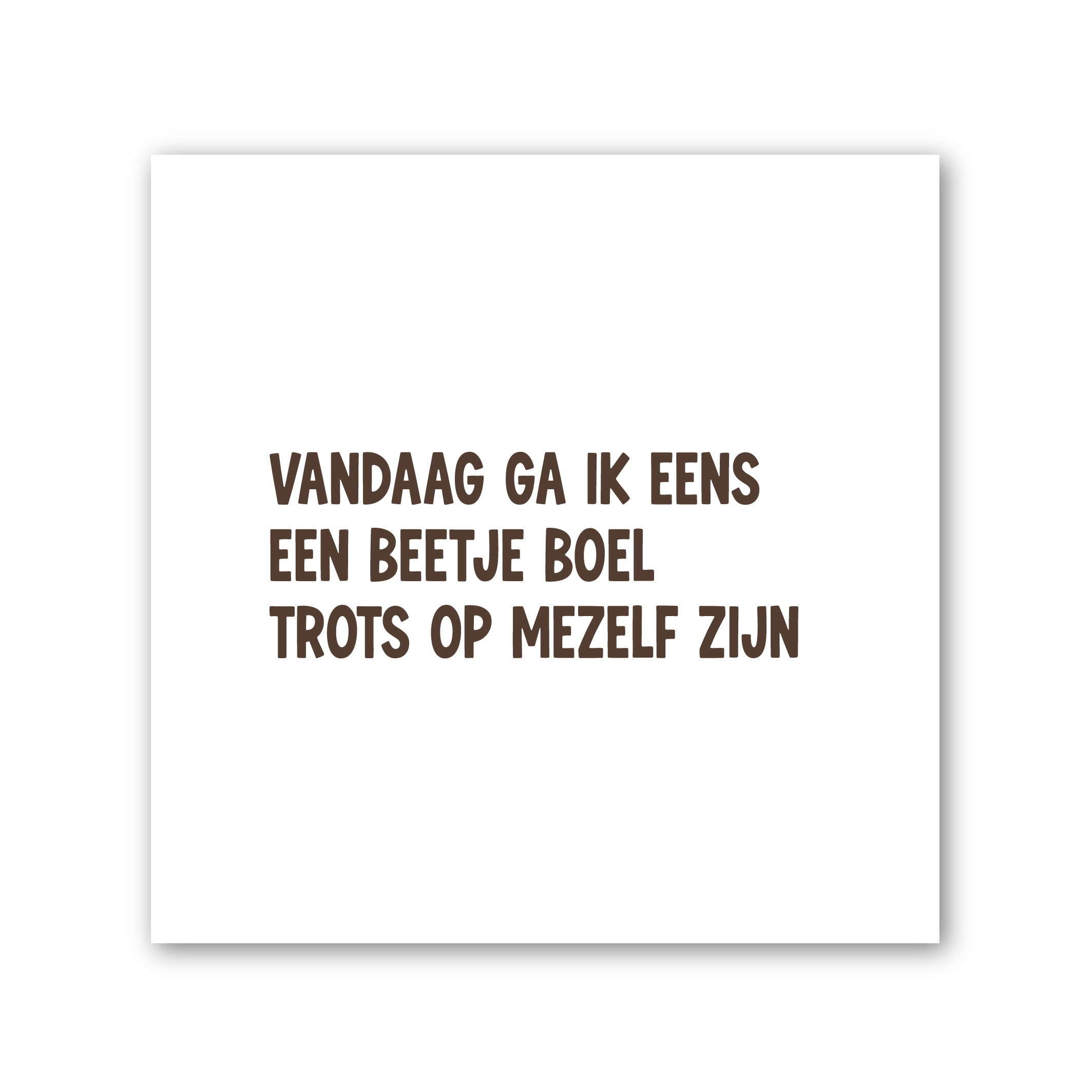 Tegeltje op Forex | In geschenkverpakking | Trots op mezelf