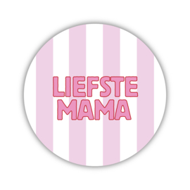 Onderzetter | Liefste mama | Pink | 2 stuks