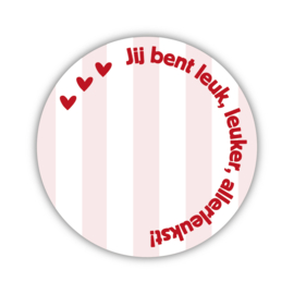 Onderzetter | Leuk, leuker, allerleukst! | Vintage Rose | 2 stuks