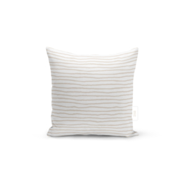 Buitenkussen | 40 x 40 CM | Streepjes Beige