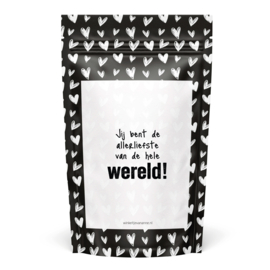 Sweeties | Hartjes snoepzak | Jij bent de allerliefste van de wereld!