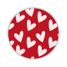 Onderzetter | Hartjes | Vintage Rose | 2 stuks