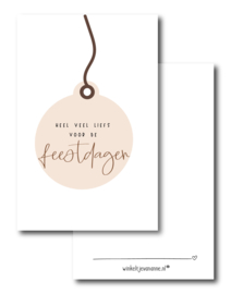 Minikaartje | Heel veel liefs voor de feestdagen | per 5 stuks