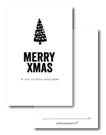 Minikaartje | Merry XMAS| per 5 stuks