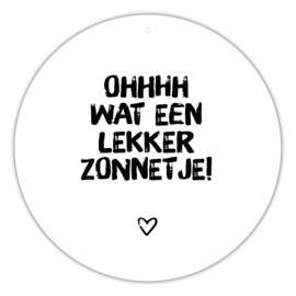 Muurcirkel | Roundie | Lekker zonnetje